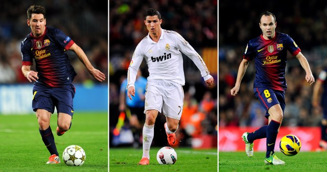 FILE: Lionel Messi, Cristiano Ronaldo And Andres Iniesta Shortlisted For FIFA Ballon d'Or 2012
